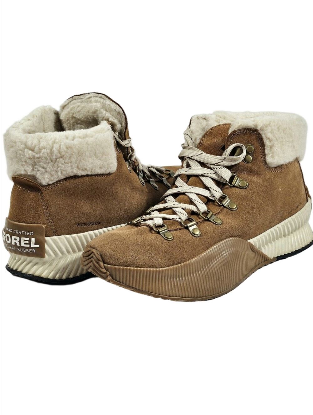 Sorel Out N' About III Conquest Waterproof Suede Faux Fur Lace Up Winter Boot